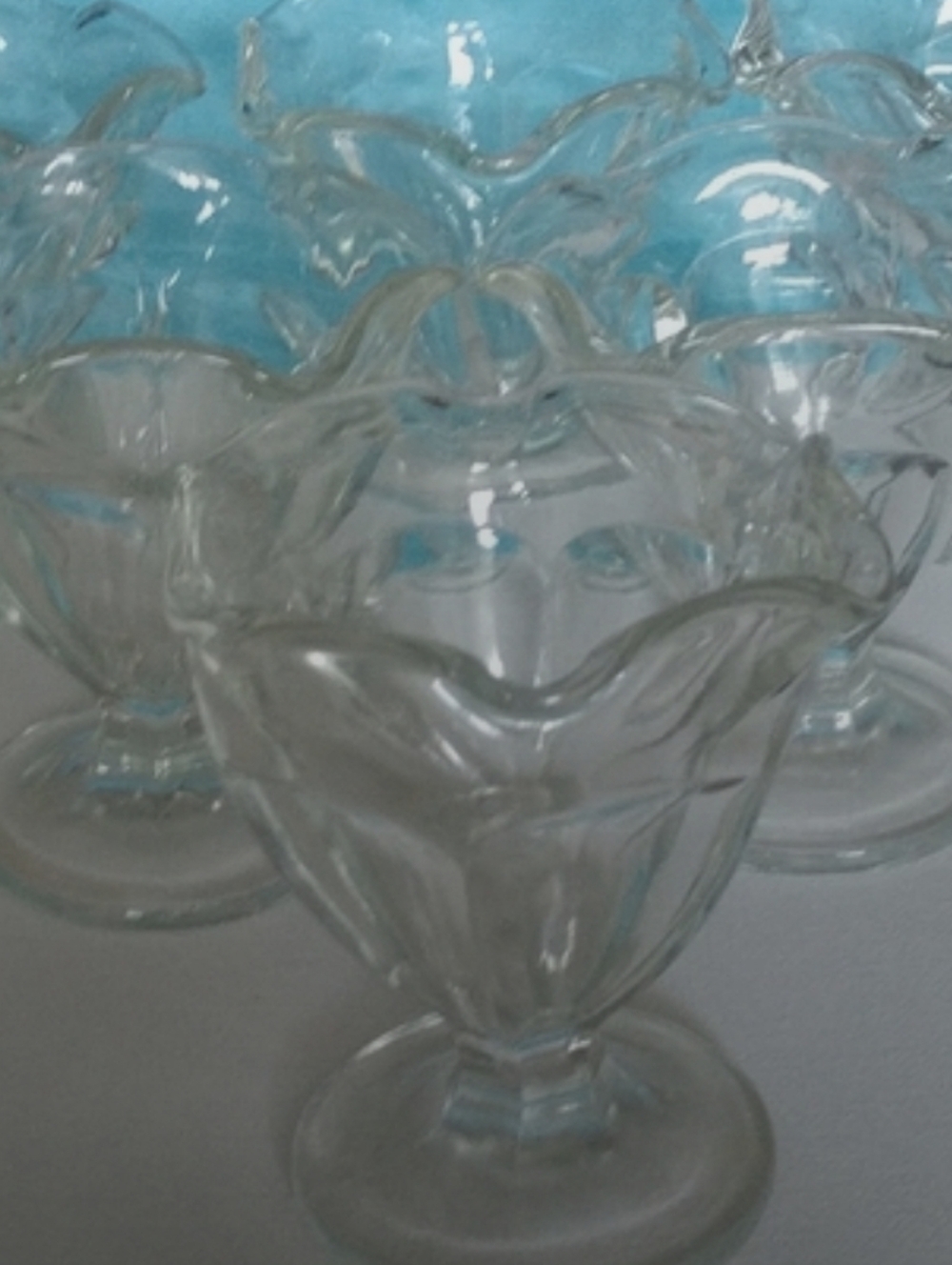 Vintage 1960s Anchor Hocking Glass Dessert cups